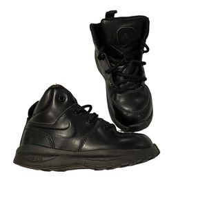 Nike Manoa LTH ACG Baby Sz 9c Toddler Boots Sneakers Leather Black 472650-001